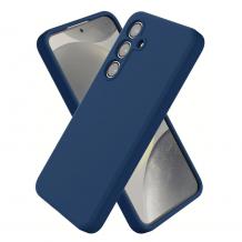 Силиконов калъф / кейс / Nano TPU за Samsung Galaxy S25 - тъмно син гръб със защита за камерата