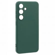 Силиконов калъф / кейс / Nano TPU за Samsung Galaxy A26 5G - тъмно зелен гръб със защита за камерата