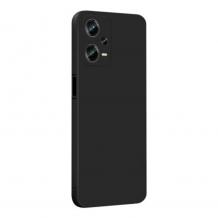 Силиконов калъф / гръб / кейс TPU Silicone Soft Cover case за Xiaomi Redmi Note 12 Pro 5G / Poco X5 - черен със защита за камерата