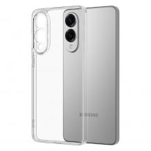 Силиконов калъф / гръб / TPU кейс за Samsung Galaxy S25 Edge - прозрачен гръб със защита за камерата
