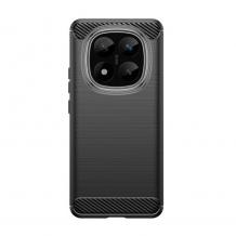 Силиконов калъф / гръб / кейс за Xiaomi Redmi Note 14 Pro - черен / carbon