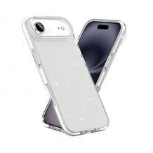 Луксозен силиконов калъф / кейс / Crystal Case TPU за Apple iPhone 17 Air (6.9) - прозрачен / брокат