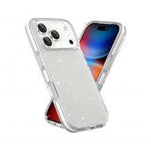 Луксозен силиконов калъф / кейс / Crystal Case TPU за Apple iPhone 17 Pro (6.3) - прозрачен / брокат