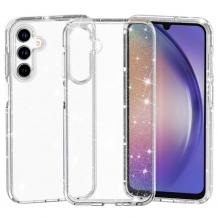 Луксозен силиконов калъф / кейс / Crystal Case за Samsung S26 FE - прозрачен / брокат