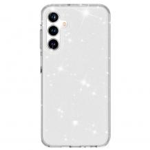 Луксозен силиконов калъф / кейс / Crystal Case за Samsung S26 FE - прозрачен / брокат