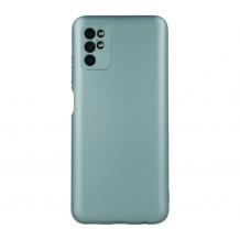 Силиконов калъф / гръб / TPU кейс Metallic Cover за Samsung Galaxy A13 4G - зелен