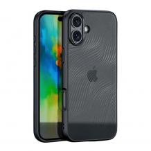 Силиконов твърд кейс Dux Ducis AIMO за iPhone 16 - черен гръб