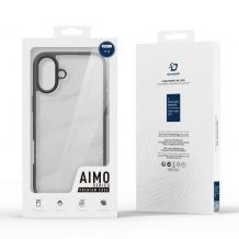 Силиконов твърд кейс Dux Ducis AIMO за iPhone 16 - черен гръб