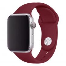 Силиконова каишка за Apple Watch 38мм / 40мм - бордо