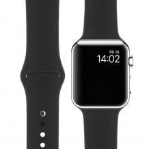 Силиконова каишка за Apple Watch 38мм / 40мм - чернa