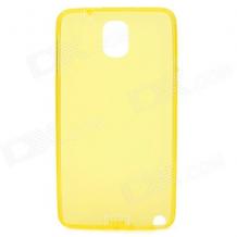 Силиконов гръб / калъф / TPU за Samsung Galaxy Note 3 N9000 N9005  - жълт / матиран