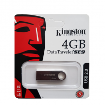 USB Flash памет Kingston USB 2.0 Data Traveler SE9 4GB - сребриста