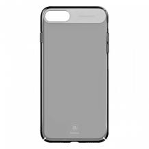 Луксозен твърд гръб Baseus Sky Case за Apple iPhone 7 Plus - черен / прозрачен