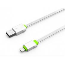 Оригинален USB кабел LDNIO за Apple iPhone 5 / iPhone 5S / iPhone SE / iPhone 6 / iPhone 6 Plus / iPhone 7 - зелен / 2 метра