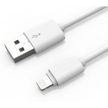 Оригинален USB кабел LDNIO SY-03 за Apple iPhone 5 / iPhone 5S / iPhone SE / iPhone 6 / iPhone 6 Plus / iPhone 7 - бял / 1 метър