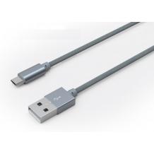 Оригинален USB кабел LDNIO LS-08 за Apple iPhone 5 / iPhone 5S / iPhone SE / iPhone 6 / iPhone 6 Plus / iPhone 7 - сребрист / кръгъл