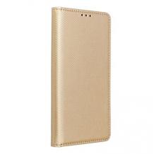 Кожен калъф Flip тефтер Flexi със стойка за Samsung Galaxy J5 2016 J510 - златист