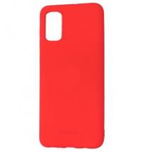 Силиконов калъф / гръб / TPU Molan Cano Jelly Case за Samsung Galaxy A71 - червен / мат