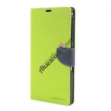 Калъф Flip тефтер Mercury GOOSPERY Fancy Diary със стойка за Huawei Ascend P8 Lite / Huawei P8 Lite - зелен