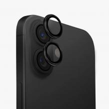 Стъклен протектор / 5D Tempered Glass Camera Lens / за задна камера на Apple iPhone 17 (6.3) - метални рингове
