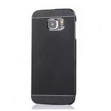 Луксозен твърд гръб 2 в 1 за Samsung Galaxy S6 G920 - черен
