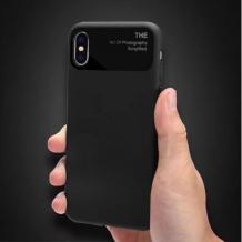 Удароустойчив силиконов калъф за Samsung Galaxy J6 2018 - черен / мат