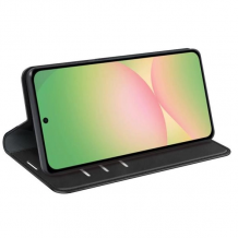 Кожен калъф Flip тефтер Magnet Book със стойка за Samsung Galaxy A17 - син