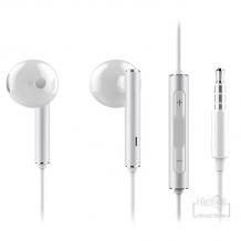 Оригинални стерео слушалки / Earphones Headphone with Remote & Microphone / за Huawei - бели / сребристи