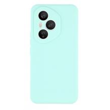 Силиконов калъф / кейс / Nano TPU за Honor 400 Pro 5G - мента гръб със защита за камерата