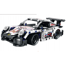 Конструктор с 386 части кола с дистанционно управление - Porsche 911 Racing 