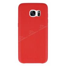 Луксозен кожен твърд гръб TOTU Design Skin Series за Samsung Galaxy S7 Edge G935 - червен