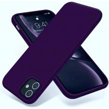 Луксозен силиконов калъф / гръб / Nano TPU за Apple iPhone 12 Pro Max 6.7" - Тъмно лилав