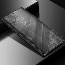 Луксозен калъф Clear View Cover с твърд гръб за Samsung Galaxy A30 - черен