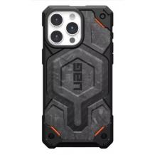 Луксозен удароустойчив гръб UAG / Urban Armor Gear Monarch Series с безжично зареждане MagSafe за Apple iPhone 16 Pro Max (6.9) - черен със сиво