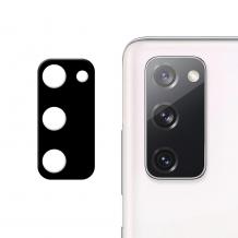 Удароустойчив протектор за камера / FLEXIBLE Nano Glass Camera Lens / на Samsung Galaxy S20 FE - черен