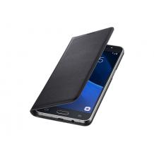 Кожен калъф Flip тефтер за Samsung Galaxy J5 2016 J510 - черен