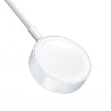 Безжично магнитно зарядно за Apple Watch XO CX012 с USB кабел - бял