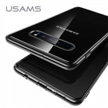 Луксозен силиконов гръб USAMS PRIMARY Series за Samsung Galaxy S10 - прозрачен