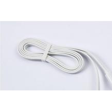 Micro USB кабел REMAX - бял / плосък