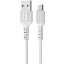 USB кабел за зареждане и пренос на данни / Micro USB кабел BOROFONE BX16 1m. FAST - бял