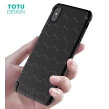 Луксозен силиконов калъф / гръб / TPU TOTU Design Nest Series за Apple iPhone X - черен