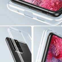 Луксозен силиконов гръб BASEUS Simple Series за Samsung Galaxy S20 - прозрачен