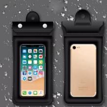 Универсален водоустойчив калъф Waterproof Case за мобилен телефон 6'' - черен