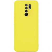 Луксозен силиконов калъф / гръб / Nano TPU за Xiaomi Redmi 9 - жълт
