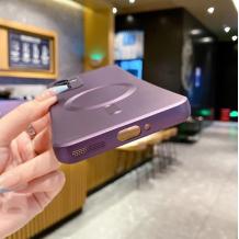 Луксозен силиконов калъф / кейс / Electro Case с безжично зареждане MagSafe за Samsung Galaxy A26 5G - бял