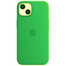 Оригинален гръб Silicone Case за Apple iPhone 13 6.1" - морско зелено