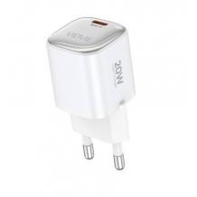 Универсално зарядно устройство / адаптер / VIDVIE PLE256 220V 60W / Type-C to Type-C - бяло
