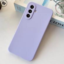 Силиконов калъф / гръб / кейс за Samsung A57 Violet - светлолилав кейс със защита за камерата
