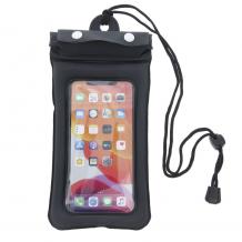 Универсален водоустойчив калъф Waterproof Case за мобилен телефон 6.5-6.8" инча - черен