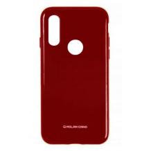 Силиконов калъф / гръб / TPU MOLAN CANO Jelly Case за Huawei P20 Lite - червен / брокат